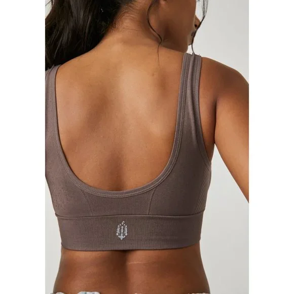 FP MOVEMENT Free Throw Square Neck Bra / Violet Umber - Picture 4 of 5